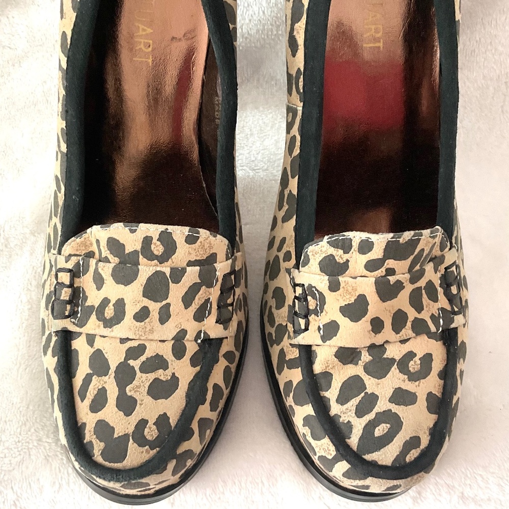 Colin Stuart~Women’s Platform‎ Leopard Print Leather Heels Size 7.5B - Picture 5 of 15